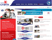 Tablet Screenshot of colegiocriarte.com.br